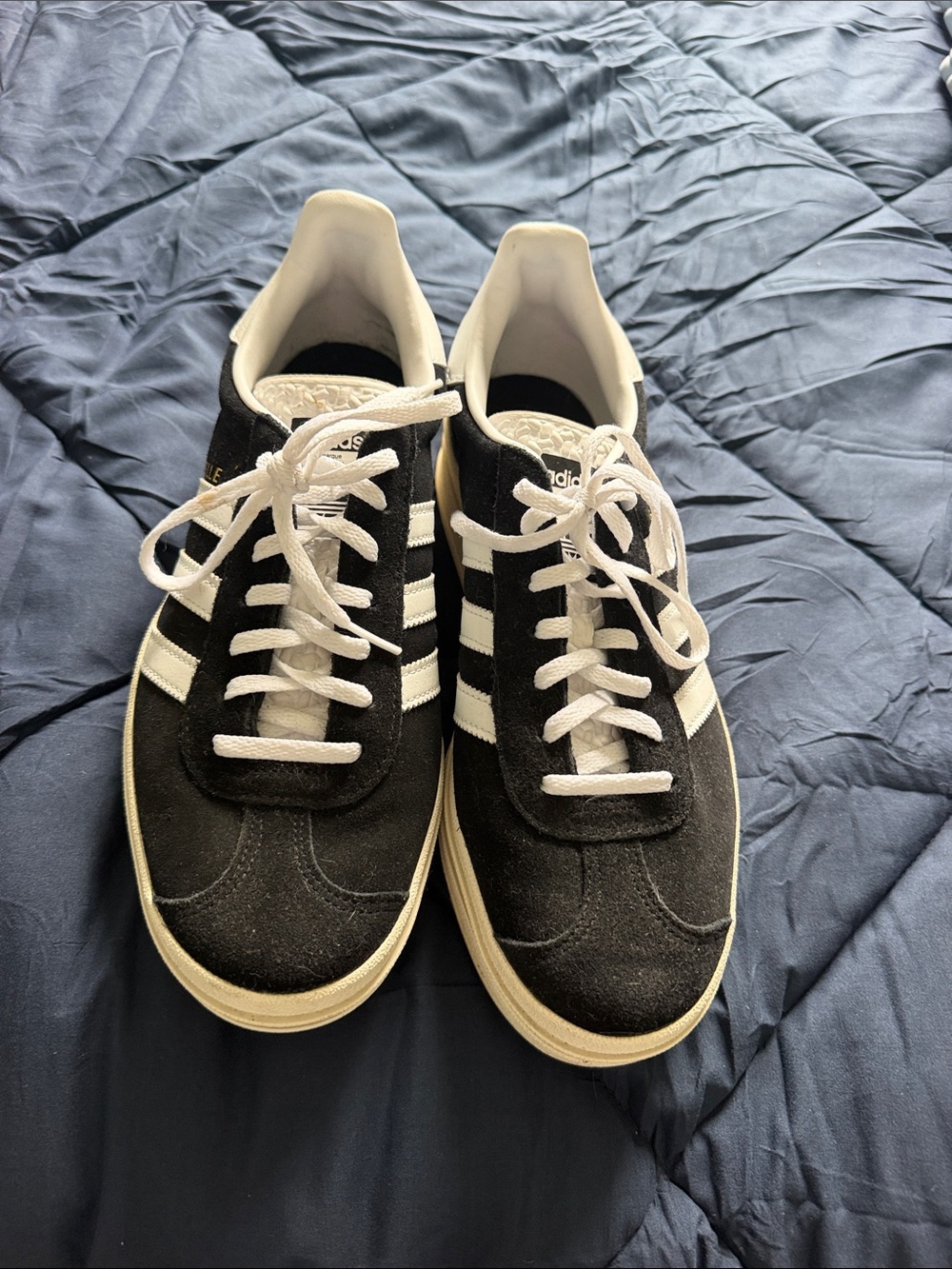 adidas Black and White Suede Classic Sneakers